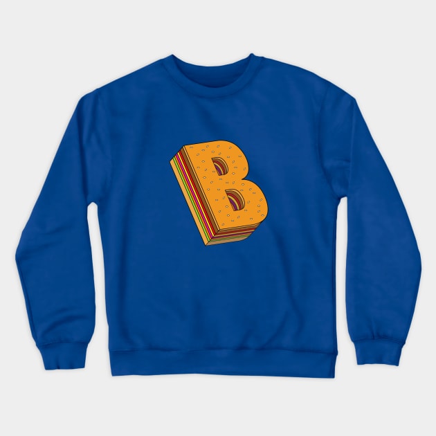 B BURGER Crewneck Sweatshirt by Reptileando